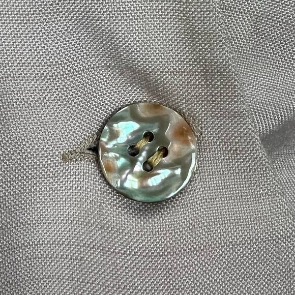 Vintage 1980s Christian Dior Peplum Blazer Beige Cream sz 6 Vtg Designer 80s - Picture 3 of 8